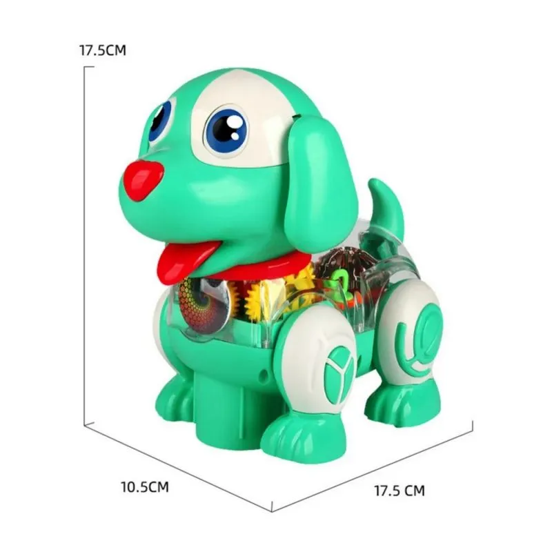 Robot Perro Mascota Engranaje Luces Soni - Electroshopy