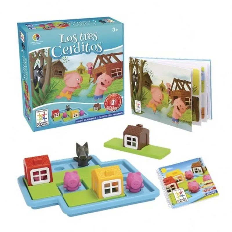 Rompecabezas Puzzle Cerdito Y Lobo Libro - Electroshopy