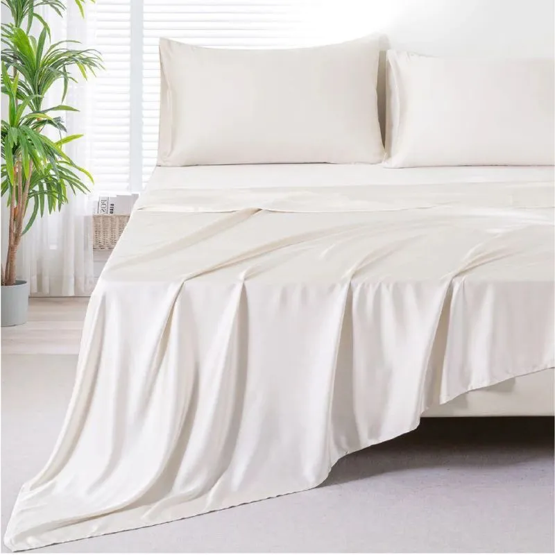 Sabana Bamboo 400 Hilos Q Beige Queen - Electroshopy