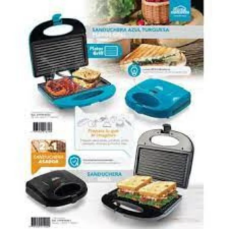 Sanduchera 2 Puestos Home Elements Hesm - Electroshopy