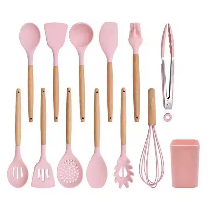 Set 12 Utensilios De Cocina Silicona Res - Electroshopy