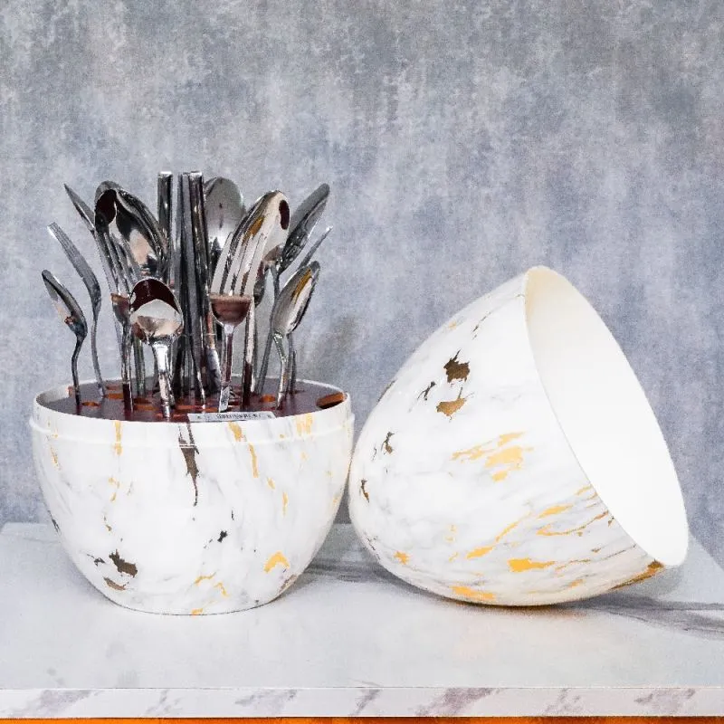 Set Cubiertos 6 Puestos 24 Piezas Huevo - Electroshopy - Vista 2