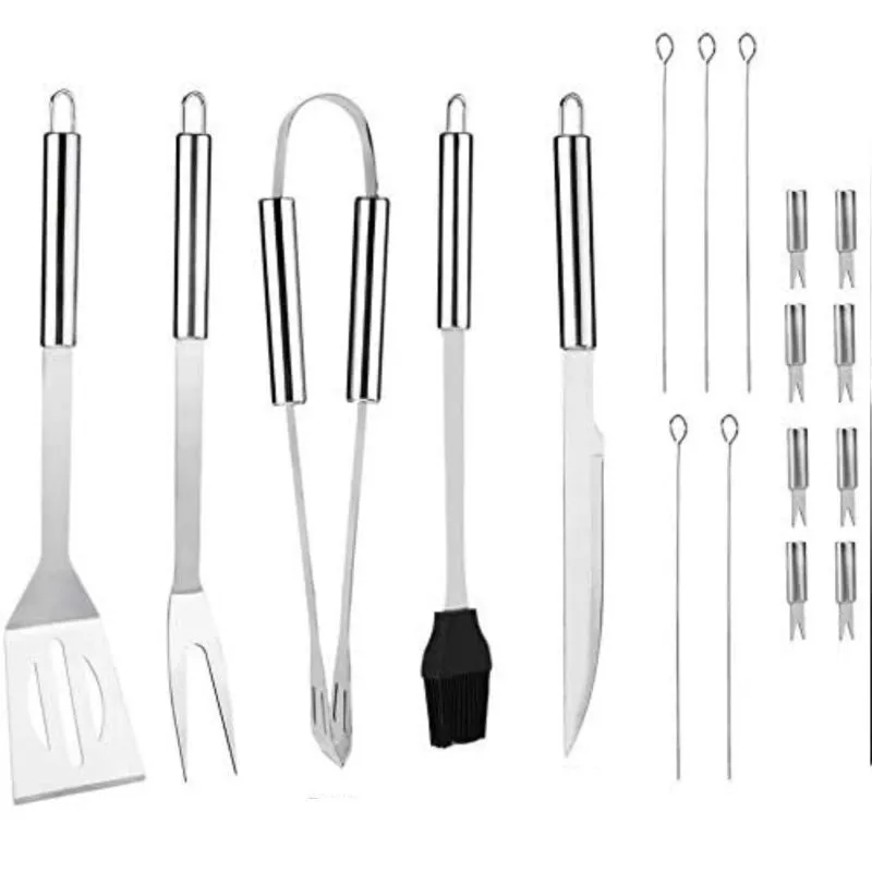 Set De Asado Bbq Kit Parrillero Portatil - Electroshopy - Vista 2