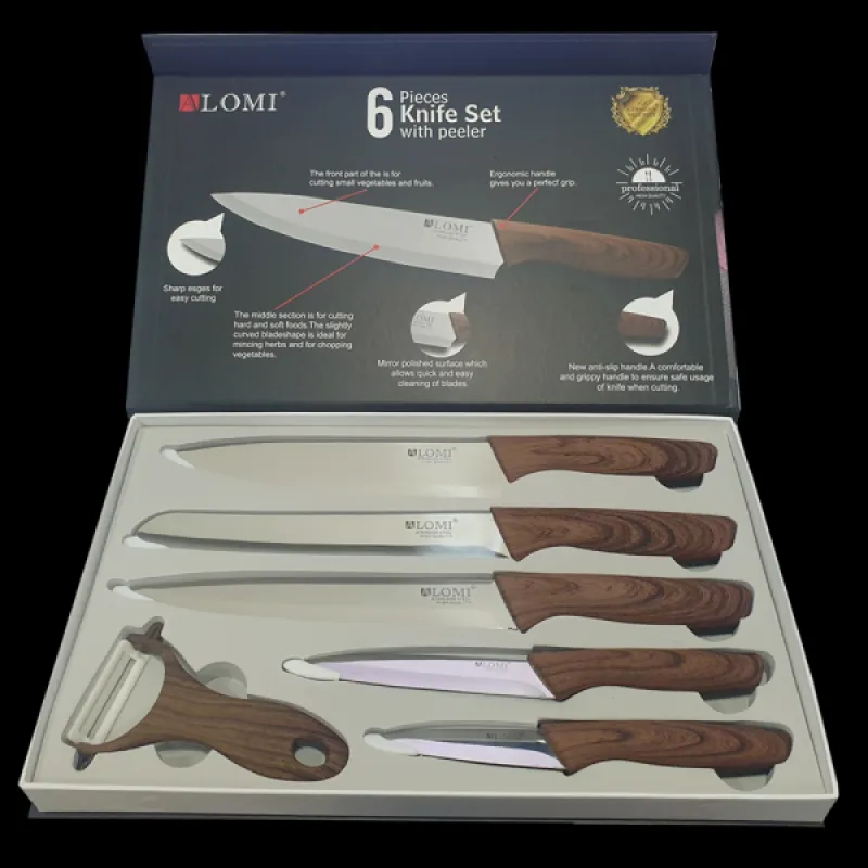 Set De Cuchillos Alomi Madera - Electroshopy - Vista 2