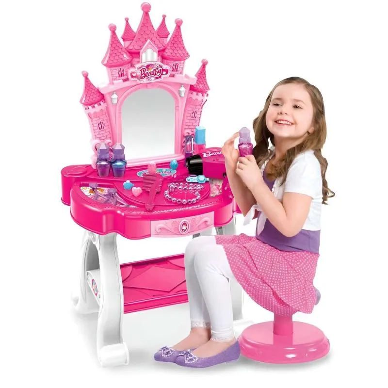 Set Maquillaje Tocador Castillo Peinador - Electroshopy