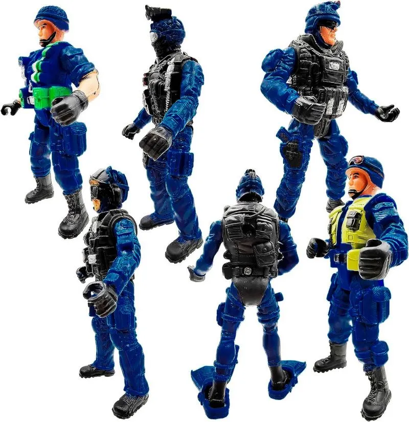 Soldado Militar Policia Ninos X 6 Pcs - Electroshopy - Vista 2