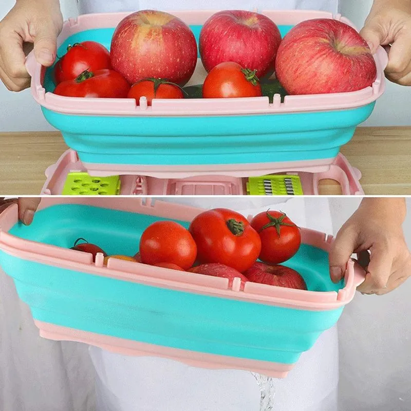 Tabla Cortar Cocina 9 En 1 Multifuncion - Electroshopy - Vista 2