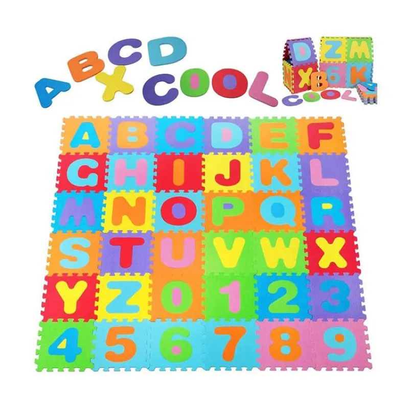 Tapete Rompecabezas Abecedario Didactico - Electroshopy