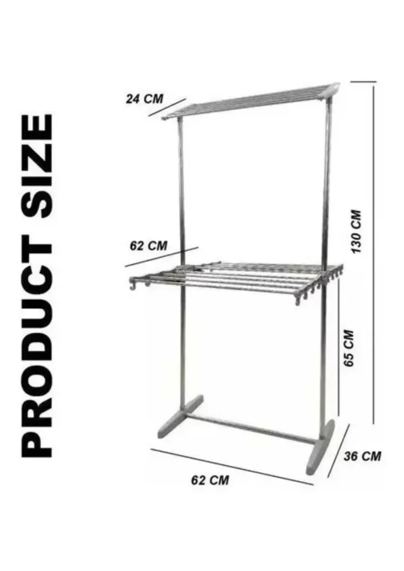 Tendedero De Ropa Multifuncional Plegabl - Electroshopy - Vista 2