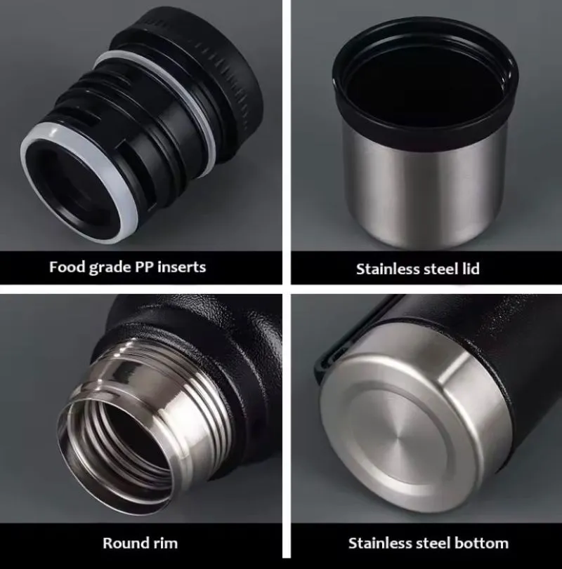 Termo En Acero Inoxidable Con Taza - Electroshopy - Vista 2