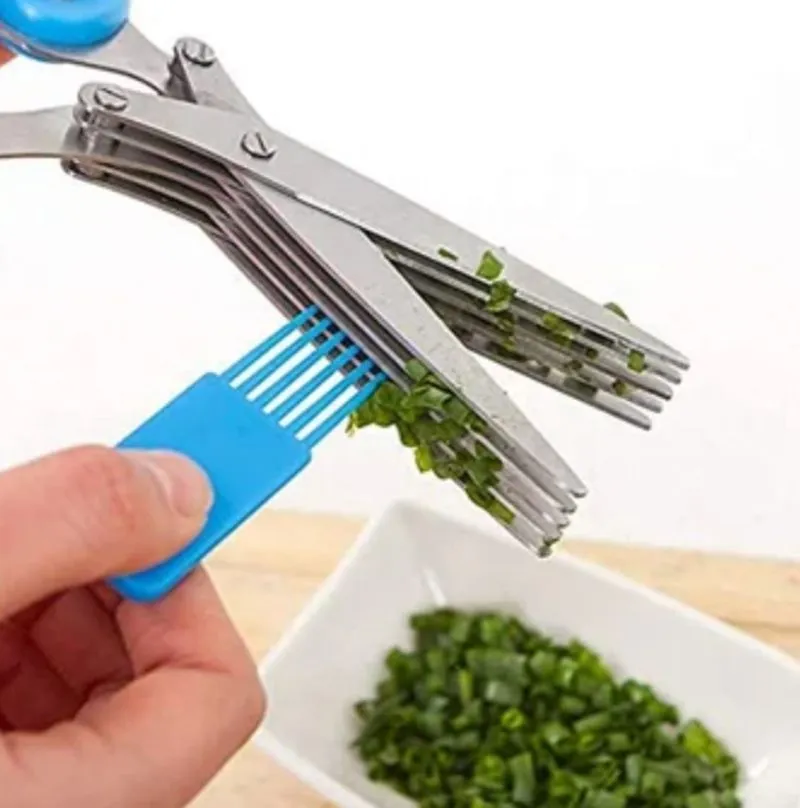 Tijera Pica Verduras 5 Cuchillas - Electroshopy