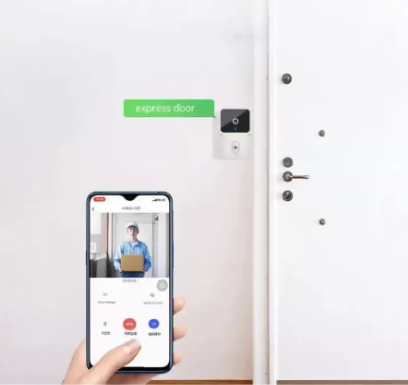 Timbre Inhalambrico M8 - Electroshopy - Vista 2