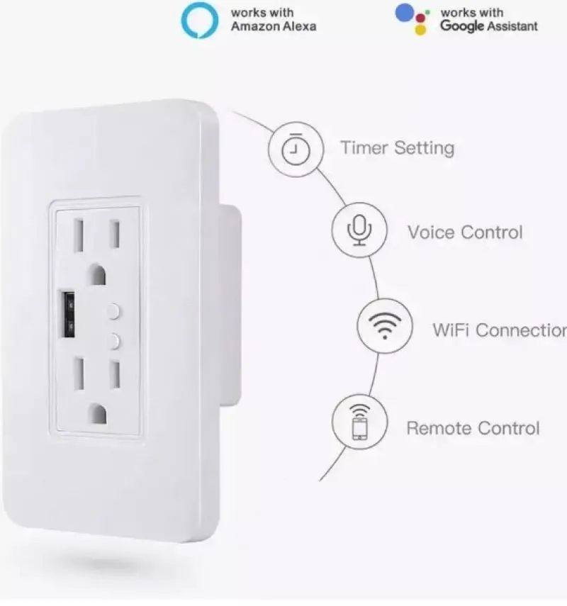 Toma Corriente Inteligente Alexa - Electroshopy - Vista 3