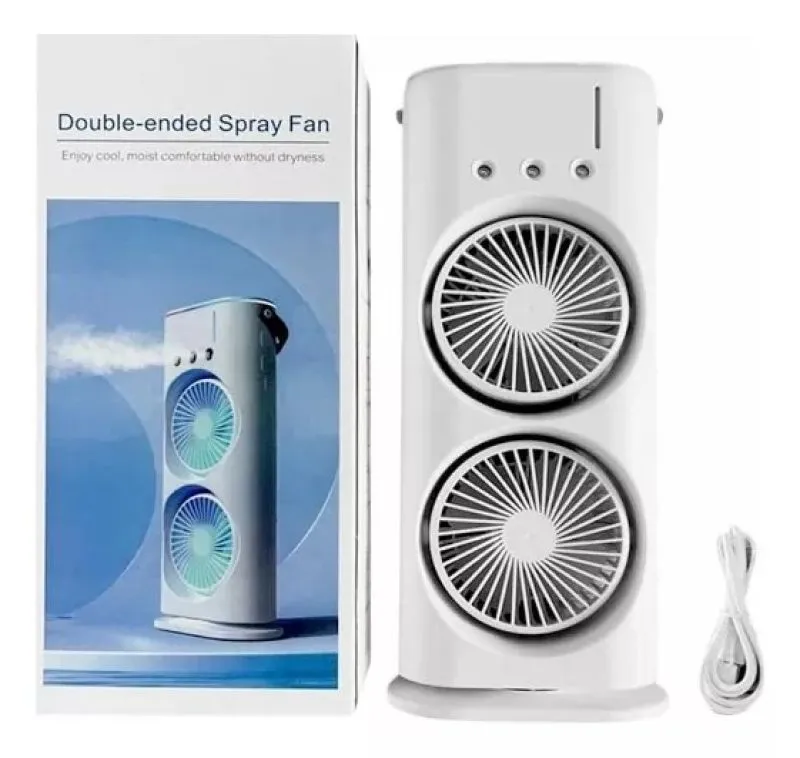 Ventilador De Torre Doble Humidificador - Electroshopy
