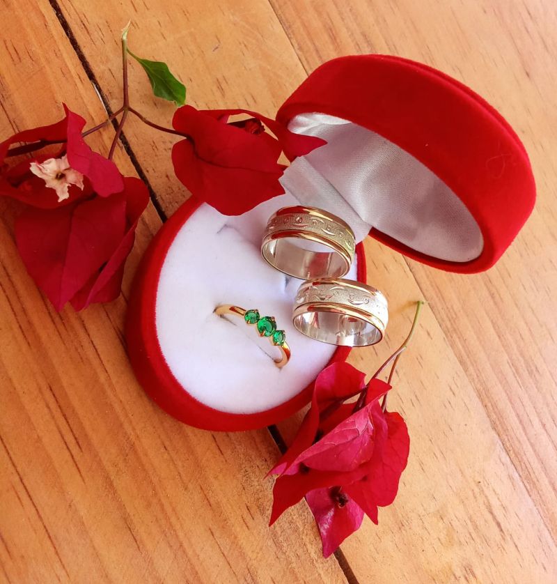 Comprar Argollas Esplendor Plata Y Oro en Electroshopy - Ángulo 3